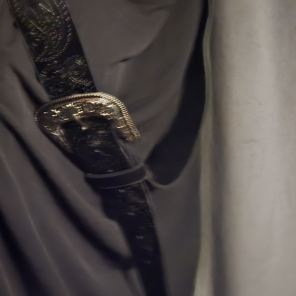 New black halter dress w/belt size 2X=18 NWOT - Picture 5 of 5